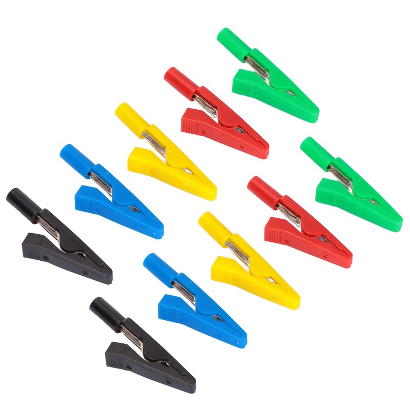 Electrical Wire Test Clips Clamps 30V‑60V Maximum10A 6mm/0.24in Open for