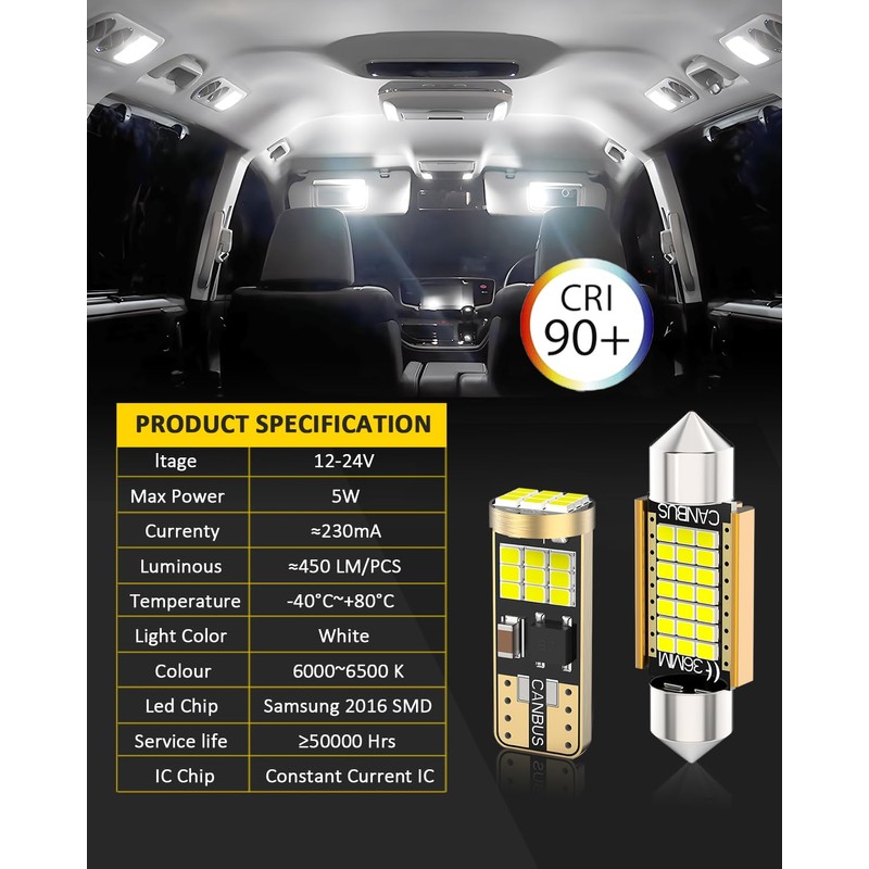 BMT xms LED Interior Light Kit Replacement for Mazda 6