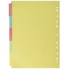 5 Part Card Subject Dividers A4