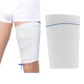 Catheter Leg Bag Holder Stay in Place Urine Bags for Legs Catheter Bag Holder Catheter Supplies,Catheter Leg Bag Straps，Convenient Washable Reusable Catheter Stabilization Device (M)