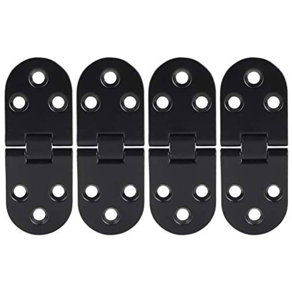 Simlug 4-Piece Black Zinc Alloy Brushed Industrial Elegant Face Mount