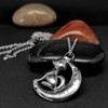 OutstandLong Cute Dog Animal Urn Necklace for Ashes Pet Paw