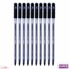 CLARO A-one Ballpoint Pens, BLACK, Medium Point (1.0mm), Pack of