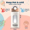 D.Drinkel 450ml /15ooz Kids Stainless Steel Insulated Water Bottle with