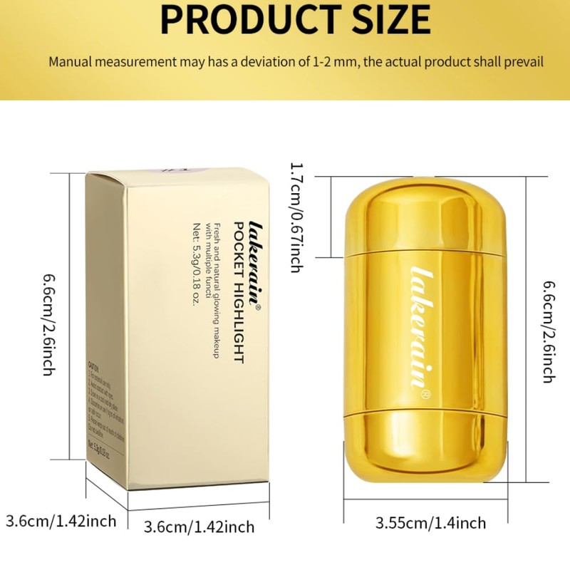 Face Glow Highlighter Stick - Dewy Cream Highlighter Stick (04,