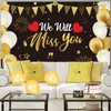 We Will Miss You Party Decorations, Extra Large Black Gold