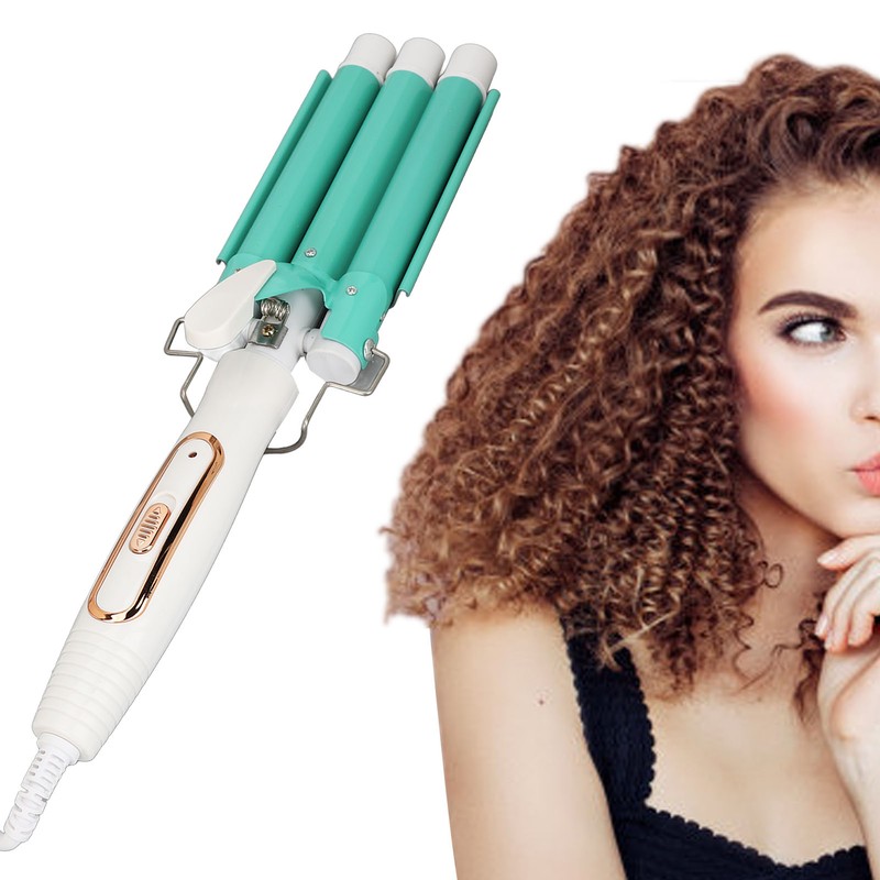 Hair Waver Curling Iron Adjustable Temperature Versatile Rotating Cord Hair