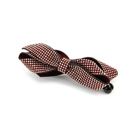 JewelVOX Hair Accessories, 3D Ribbon, Suede Studs, Banana Clip, Wine Selection