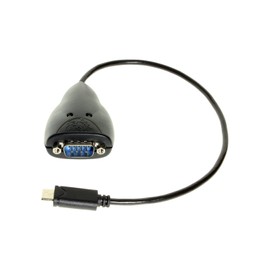 USBGear USB C to Serial FTDI Adapter Black for Windows 10 Fully Supported!
