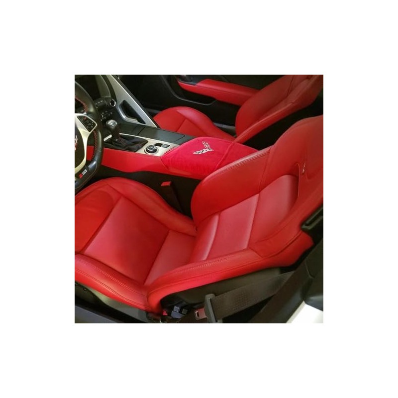 SR1 Performance C7 Corvette Seat Armour Console Cover w/Crossed Flags