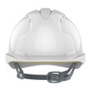 JSP EVO3 HDPE Safety Helmet Slip Ratchet White Vented (AJF160-000-100)