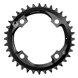 Sram Uni Sync Eagle 36T, LK 104Â mm Aluminium 12Â (Standard and Boost Compatible) 11.6218.033.020Â Chain Rings, Black, 30T