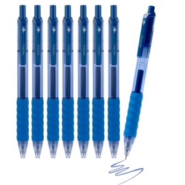 NOTEFUL Retractable Gel Pens Clicker, Medium Point 0.7, Premium Comfort Grip for Note Taking, Journaling and Smooth Writing