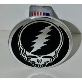 CMT DEAD HEAD,GRATEFUL DEAD BLACK   hitch cover,expediti