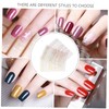 TOVINANNA 6 Sheets Elegant Nail Art Stickers of Imitation Metal
