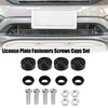 X AUTOHAUX 1 Set Bling Car License Plate Fasteners Screws