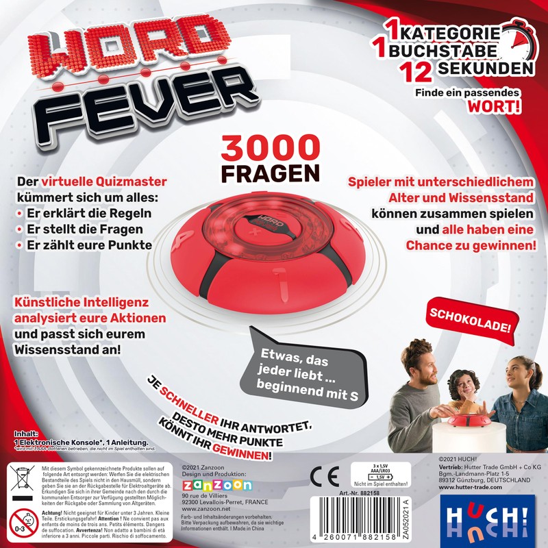 HUCH! Word Fever Family Game Party Game