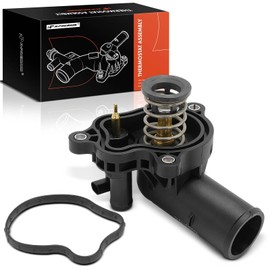 A-Premium Engine Coolant Thermostat Housing Assembly W/Thermostat & Sensor Compatible with Dodge, Jeep, Ram - Durango 16-22, Gladiator 20-22, Grand Cherokee 16-21, Wrangler 18-22, 1500 19-22 - V6 3.6L