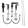 VCCUCINE Black Bathroom Faucet 3 Hole, 8 Inch Widespread Bathroom
