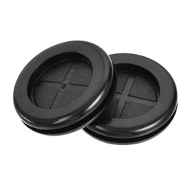 sourcing map Rubber Grommet Round Double-Sided Mount Dia 32 mm for Wire Protection 4pcs