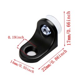 12 pcs Ounting Brace Fixing Glass Shelf Bracket Pegs ,with Chuck Wall Mount,Glass Mounting Brace Brackets Corner (A)