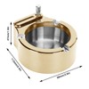 Stainless Steel Ashtray with Matches Lighter Function for Home Office