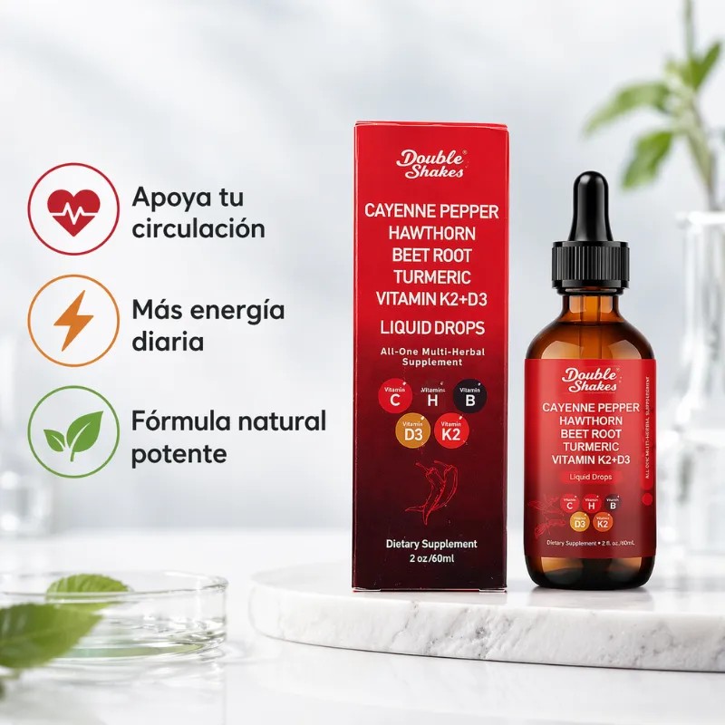 Gotas Multiherbal Cayenne Betabel Turmerico Vitaminas