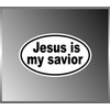 Jesus is My Savior Christian Vinyl Euro Decal Bumper Sticker