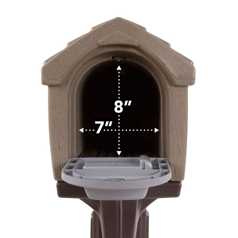 Dig-Free Easy Up Home Mailbox, Sandstone, Made in The USA