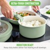GreenLife 10 Piece Nonstick Pots & Pans Set, Detachable Handle