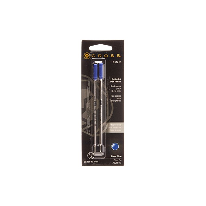 Cross Ballpoint Pen Refill 12-Pack Blue Fine