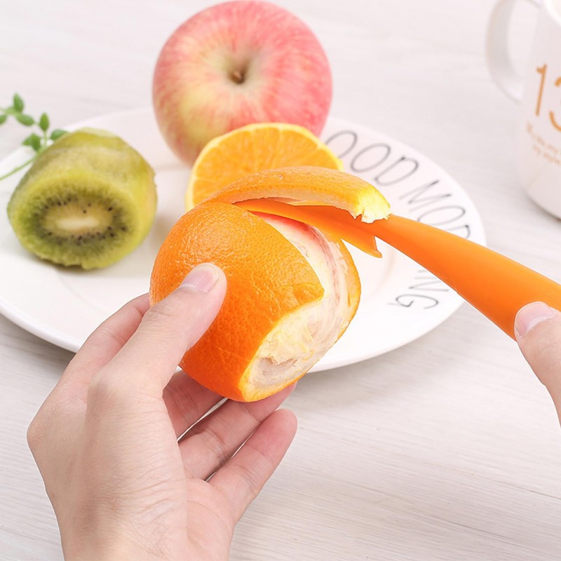 QZKJQDD 2 PCS Orange Peeler, Citrus Opening Tool, Long Handled