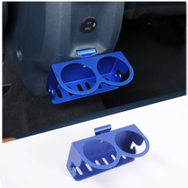 Car Rear Cup Holder Expander Organizer Compatible with Ford Maverick 2022-2024, Car Accessories Removable Easy Installation (Blue)