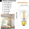 LEOOLS A15 LED Bulb 6W Equal E26 Bulb 60 Watt