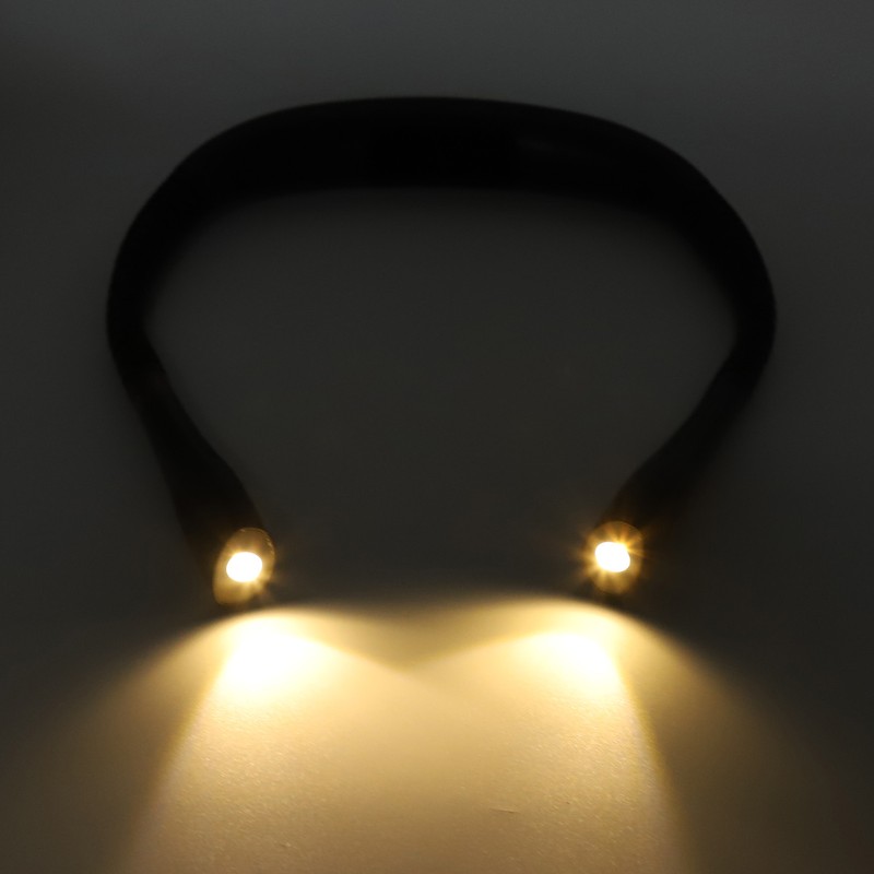 LED Neck Reading Light Lightweight Three Color Dimmable Brightness Hug