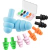 Earplugs for Sleeping,5 Pairs Noise Cancelling Silicone Earplugs for Sleeping