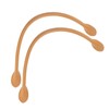 2Pcs Genuine Leather Bag Straps Handle for DIY Hand Accessories