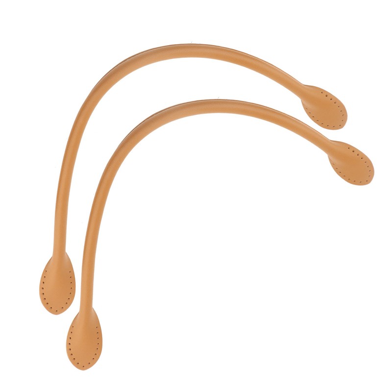 2Pcs Genuine Leather Bag Straps Handle for DIY Hand Accessories