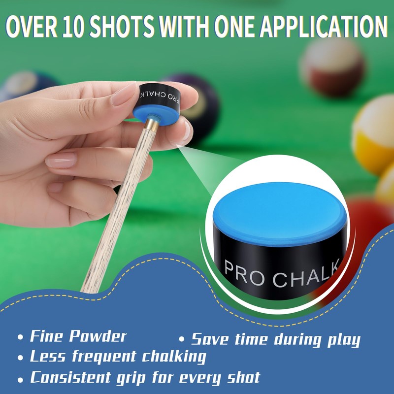 zunzingy Billiard Chalk With Holder – Premium Neutral Cue Chalk