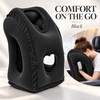 Inflatable Travel Pillow for Airplanes – Forward Leaning Head &