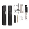 Door Lever Lock Universal Aluminium Alloy Black Door Security Latch