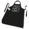 SHOEBOB Prick with a Fork Cooking Bib Black Apron -