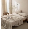 Talasily 100% French Linen Pillowcase Large 2-Piece Set-Envelope Closure Pillowcase