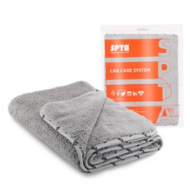 SPTA Absorbent and Soft Microfiber Towels for Cars, 1Pack Large Microfiber Drying Towel Without Scratches or Water Spots, 26.4 x 38.2 inch, Grey-MT035