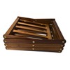 Ayedvan Bamboo Foldable Shoes Organizer Shoe Rack Free Standing Shelf