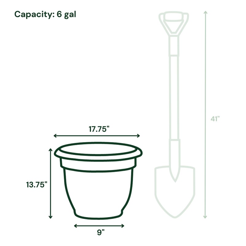 Bloem Ariana Pot Planter: 16" - Terra Cotta - Durable