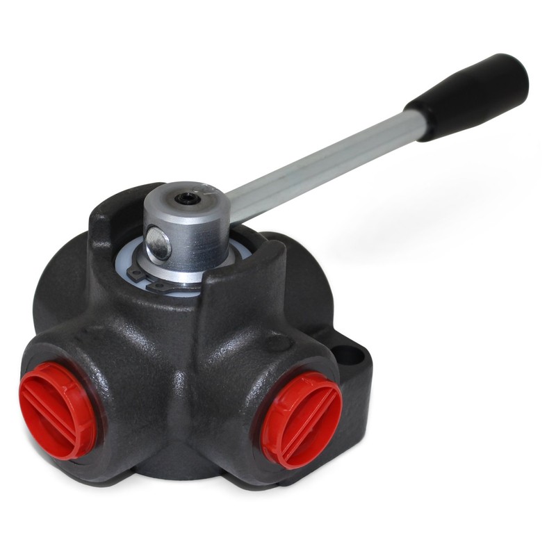 Hydraulic Rotary Diverter Valve, 4 Way, Closed Center, 24 GPM,