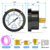 MEANLIN MEASURE 0~60Psi Plastic Frame 1/4" NPT Start and Clean