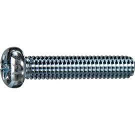 TRUSCO Y822-0530 Pan Head Machine Screws, Uniqlo, All Screws, M5 x 30, Pack of 10, Small Quantity