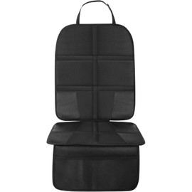 BANSHAN Car Seat Protector for Child Car Seat [ISOFIX COMPATIBLE]- for kids, Child with Waterproof Fabric & Thickest Padded Cover & Featuring Best Size Coverage Available & Organiser Pockets